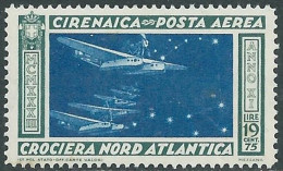 1933 CIRENAICA POSTA AEREA CROCIERA BALBO 19,75 LIRE MNH ** - I37-5 - Cirenaica