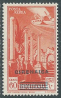 1943 CIRENAICA POSTA AEREA SOPRASTAMPATO 60 CENT MH * - I28-3 - Cirenaica