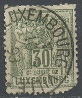 Luxembourg - Luxemburg 1882-91 Y&T N°55 - Michel N°53 (o) - 30c Chiffre - 1882 Alegorias