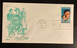 USA 1984 John Mc Cormack Mi.1699 FDC Schmuckkuvert Gestempelt/o Boston - Covers & Documents