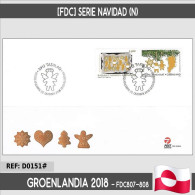 D0151# Groenlandia 2018 [FDC] Serie Navidad (N) - FDC