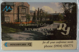 UK - Great Britain - Mercury - Paytelco - PYU014 - 1PUNB - Rippon & York University College - Mint Blister - [ 4] Mercury Communications & Paytelco