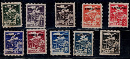 ROMANIA 1930 POSTAGE DUE MI No 11-20 MNH VF!! - Segnatasse