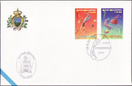 Europa CEPT 2002 Saint Marin - San Marino FDC Y&T N°1805 à 1806 - Michel N°2018 à 2019 - 2002