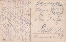 Deutsches Reich Brief Mit Tagesstempel Speyer **a 1916 Feldpost WK 1 Nach Brühl Bei Cöln Lang Ists Her - Feldpost (postage Free)