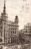 (RECTO / VERSO) MADRID EN 1929 - N° 140 - PLAZA DE CANALEJAS Y CALLE DEL PRINCIPE - BEAU TIMBRE - CPA - Madrid