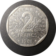 Monnaie France - 1981 - 2 Francs Semeuse - 2 Francs