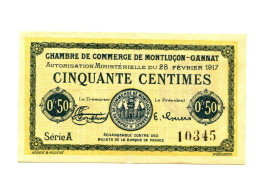 50 Centimes Chambre De Commerce Montluçon-Gannat SPL - Chambre De Commerce