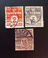 Danemark 1905 -1906 Definitive  Wavy Lines  Modèle: J.Therchilsen - Used Stamps