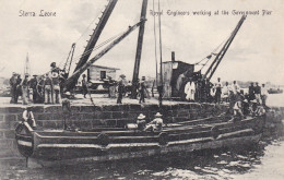 Sierra Leone Royal Engineers Working At The Government Pier - Sierra Leone