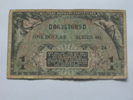 1 One Dollar  - Série 481 Military Payment Certificate    ***** EN ACHAT IMMEDIAT ***** - 1951-1954 - Serie 481