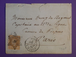 AB0  FRANCE  BELLE  LETTRE   1859   ETOILE DE PARIS N°8    ++AFF. INTERESSANT++ - 1849-1876: Classic Period