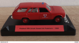 Peugeot 504 Break Dangel De Pompiers 1968 - Norev