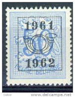 _Ni852 Ocb:N° V720: 1961 //1962 : * (= Met Spoor Van Plakker..) - Sobreimpresos 1951-80 (Chifras Sobre El Leon)