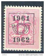 _Ni859 Ocb:N° V716: 1961 //1962 : ** (= Postfris) - Typos 1951-80 (Ziffer Auf Löwe)