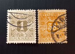 Danemark  1907 Newspaper Postage-due Stamps   Modèle: C.Hagen - Gebraucht