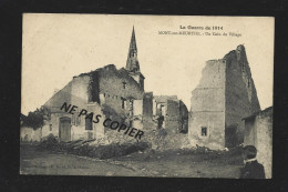 CP  MONT SUR MEURTHE  Un Coin Du Village  Guerre 1914   Cachet " 68 Eme Div....venant De LYON" T  Et POSTE 1915 - 1914-18