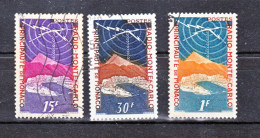 Monaco  376 378 Radio Monte Carlo Oblitéré Used TB  Cote 9.95 - Used Stamps