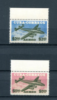 1955.CUBA.EDIFIL 629/30**.NUEVOS SIN FIJASELLOS(MNH).CATALOGO 100€ - Aéreo