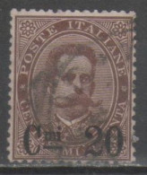 ITALIA 1890 - Effigie Soprastampati 2 C. Su 30 C. - Oblitérés