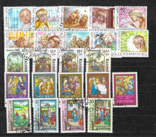 Luxemburg - Selt. Gest. Lot Kplt. Caritas-Serien (5) Aus 1984/88! - Usati