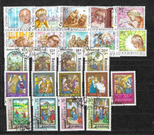 Luxemburg - Selt. Gest. Lot Kplt. Caritas-Serien (5) Aus 1984/88! - Used Stamps