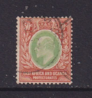 EAST AFRICA  AND UGANDA  -  1907 Edward VII 50c Used As Scan - Protettorati De Africa Orientale E Uganda