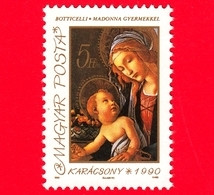 Nuovo -  MNH - UNGHERIA - Magyar - 1990 - Natale - Noel - Christmas - Navidad - Botticelli - Madonna - 5 - Unused Stamps