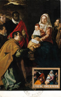 Cook 1966 Y&T 113 Sur CM. Peinture, Diego Velázquez. Noël, Adoration Des Rois Mages - Christianisme