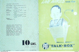 RADIO TALK BOX (Intercommunication WIRES) Royaume Uni 1946 - Verenigd-Koninkrijk