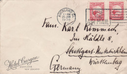 NEW ZEALAND 1938 LETTER SENT FROM AUCKLAND TO STUTTGART - Storia Postale