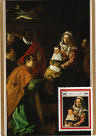Samoa 1969 Y&T 257 Sur CM. Peinture, Diego Velázquez. Noël, Adoration Des Rois Mages - Christianisme