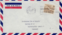 NEW ZEALAND 1961 AIRMAIL LETTER SENT FROM MASTERTON TO BERLIN - Covers & Documents