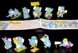 Série Complète éléphants Tropical Fants Elefantao EU + 1 Papier BNL 1997 - Monoblocchi