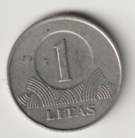 LITHUANIA 2002: 1 Litas, KM 111 - Lituania