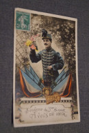 RARE Très Belle Ancienne Carte Spécial Souvenir Du 3 Iem Hussards,1909 - Regimenten