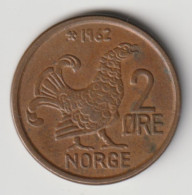 NORGE 1962: 2 Öre, KM 410 - Norvège