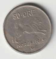 NORGE 1965: 50 Öre, KM 408 - Norvège