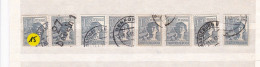 Un Lot De 8  Timbres Oblitéré  12 Pfennig  Deutsche Post   N° 36    Allemagne   Occupation Alliée   Zone Interalliée AAS - Used