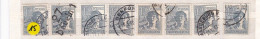 Un Lot De 8  Timbres Oblitéré  12 Pfennig  Deutsche Post   N° 36    Allemagne   Occupation Alliée   Zone Interalliée AAS - Usati