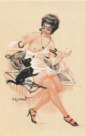 CARTE POSTALE ORIGINALE ANCIENNE ILLUSTRATEUR SIGNEE MASSART : FEMME SEINS NUS PIN UP SEXY EROTIC DES ANNEES 1920 - Pin-Ups