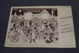 RARE Très Belle Ancienne Carte 1930,souvenir De Fermeture De Vieille - Belgique - Altri & Non Classificati