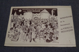 RARE Très Belle Ancienne Carte 1930,souvenir De Fermeture De Vieille - Belgique - Otros & Sin Clasificación