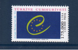 Turquie, Türkiye, **, Yv , Mi 3178, Conseil De L'Europe, - Neufs