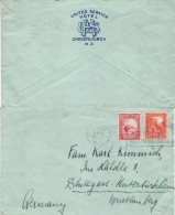 NEW ZEALAND 1937 LETTER SENT FROM CHRISTCHURCH TO STUTTGART - Lettres & Documents