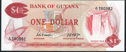 GUYANA P21e 1 DOLLAR 1965 Signature 5  #A/72  UNC. - Guyana