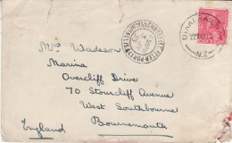 NEW ZEALAND 1933 LETTER SENT TO BOURNEMOUTH - Brieven En Documenten