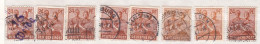 Un Lot De 8  Timbres Oblitéré  24 Pfennig  Deutsche Post  1947     Allemagne   Occupation Alliée   Zone Interalliée AAS - Used