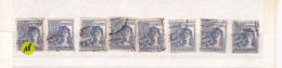 Un Lot De 8  Timbres Oblitéré  80  Pfennig  Deutsche Post  1947     Allemagne   Occupation Alliée   Zone Interalliée AAS - Afgestempeld