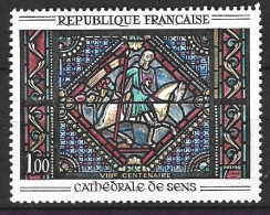 FRANCE. N°1427 De 1964. Saint Paul/Vitrail De La Cathédrale De Sens. - Vidrios Y Vitrales